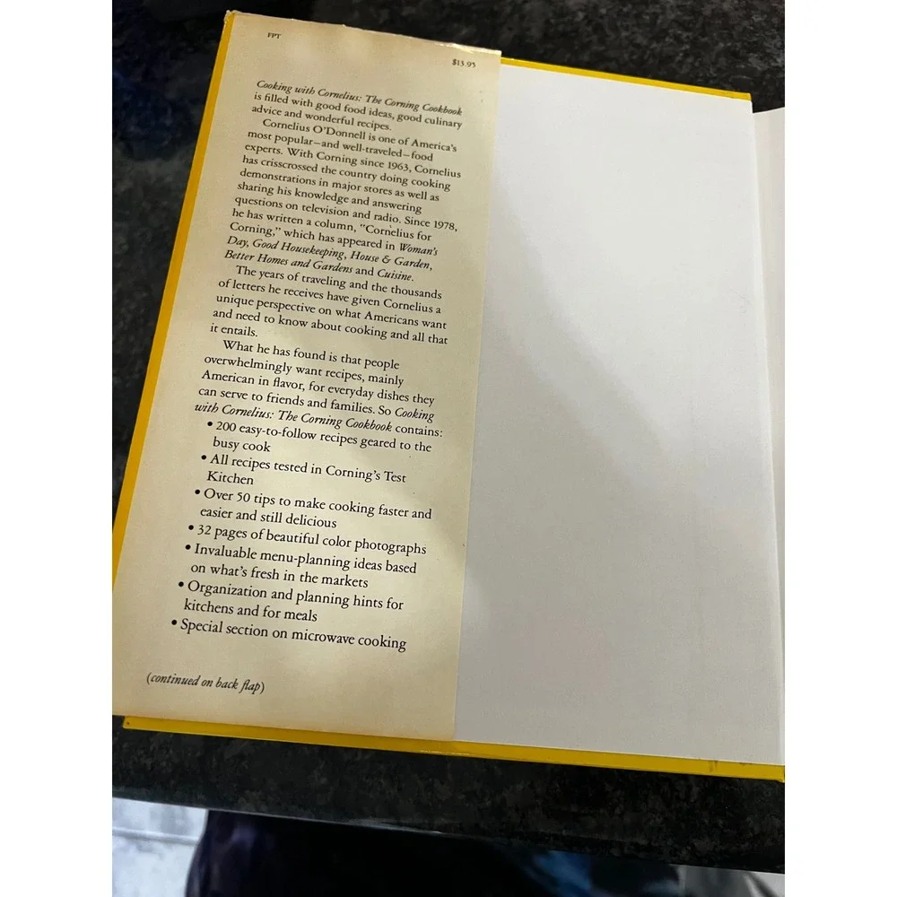 Cooking with Cornelius The Corning‎ Cookbook Signed First Edition 1982